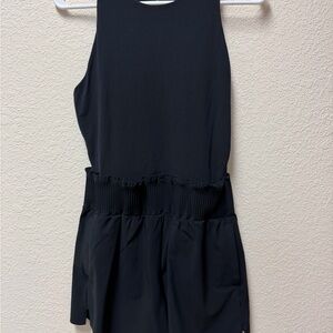 Athleta Cosmic Flutter Romper in Black